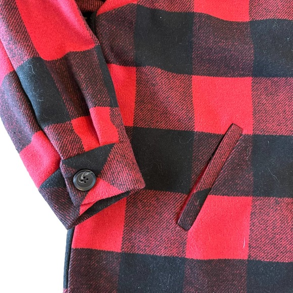 Torrid Women’s Plus Wool Longline Shacket Buffalo Checkered Print - 2X - Picture 7 of 13